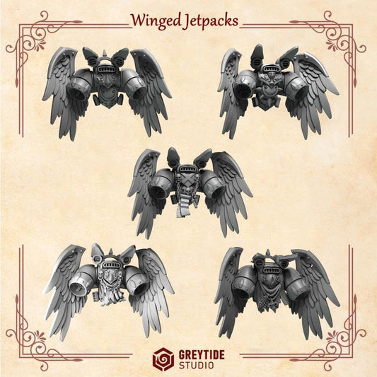 Crimson Lords Winged Jetpack Pack by Greytide Studio